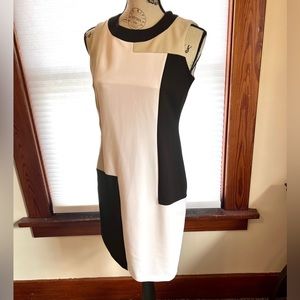 Calvin Klein colorblock sheath dress sz 4